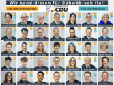 Unsere Kandidaten für den Gemeinderat der Stadt Schwäbisch Hall